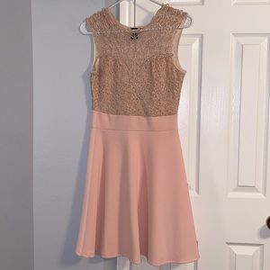 Nude/Pink Lace Dress